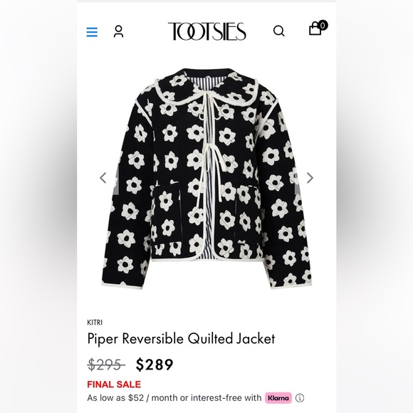 Kitri reversible piper quilted jacket - Picture 3 of 4